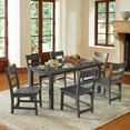 thumbnail image 6 of Dycanpo Patio Dining Chairs Set of 6, Weather Resistant Outdoor Chairs, HDPS - Dark Gray, 6 of 6