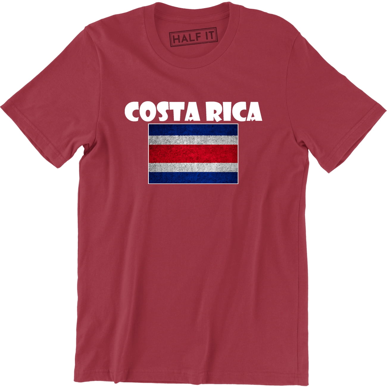 Costa Rica Costa Rican Flag Logo Nationality Ethnic Pride Men's Tee Shirt
