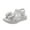 White, variant on Zanarzt Girl Sandals Open Toe Girls Sandals Toddler Little Big Kids Kid Cute Open Toe Flats Dress Sandals Summer Shoes White,US 6-7 Years
