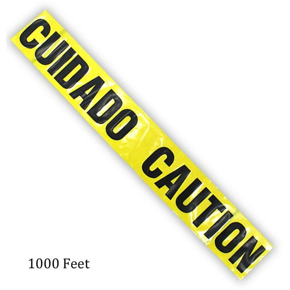 1000' Caution Tape - English & Spanish (ToolUSA: TAPE-1000M)