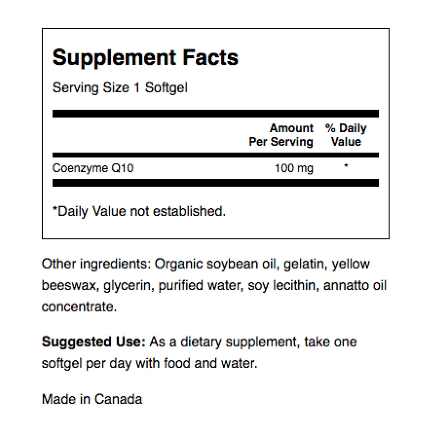 Swanson Dietary Supplements Coq10 - High Potency 100 mg Softgel 100ct