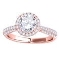 thumbnail image 7 of Mauli Jewels Engagement Rings for Women 0.65 Carat Halo Unique Design Engagement Diamond Ring Crafted4 Prong14k Solid Rose Gold, 7 of 7