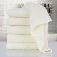 thumbnail image 2 of Hand Towels for Bathroom, Quality Long-staple Cotton Hand Towels Absorbent Soft Cotton Hand Towels for Bathroom, Hand & Face Washcloths 13 x 29 Inches Pack of 6 Cream White, 2 of 9