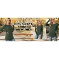 thumbnail image 2 of Ronuti Long Sleeve Shirts for Women Tunic Tops Thumb Hole Oversized Tshirts Fall Outfits, 2 of 8