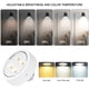thumbnail image 3 of Luz de disco LED regulable con sensor táctil de lámpara de pared con control remoto de tornillo E26 / E27 Hugtrwg Para estrenar, 3 of 9