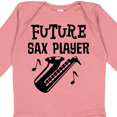 thumbnail image 4 of Inktastic Future Saxophone Player Sax Music Boys or Girls Long Sleeve Baby Bodysuit, 4 of 5