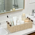 thumbnail image 4 of zhangmingg Woven Wicker Home Storage Organizer for Bathroom and Countertop Paper Towel Holder, 4 of 5
