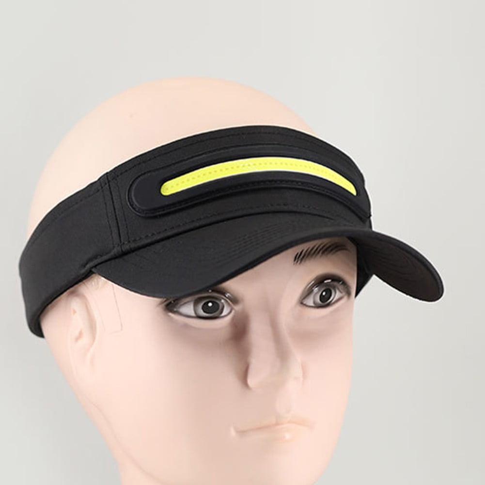 PASILI Glowing Headlight Hat Led Luminous Headlight Hat Sun Hat For Cycling Running