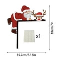 thumbnail image 2 of Christmas Door Topper Holiday Home Decor Funny Snowman Santa Claus Top Door Frame Corner Sign Decorations, Windows Walls DIY Craft for Christmas Party Ornament, 2 of 3