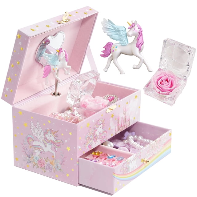 Jewelry Box ProCase organizador de joyas para niños con forma de unicornio