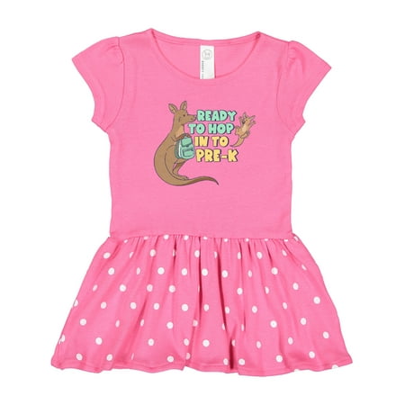 

Inktastic Ready to Hop into Pre-K Cute Kangaroo Family Gift Toddler Girl Dress