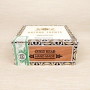 Arturo Fuente Curly Head Empty Wood Cigar Box 7.25 x 7 x 3