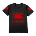 thumbnail image 5 of T-shirt Canada Filles Imprimé Feuille d'Érable Col Rond Manches Courtes Blouse Garçons Fête du Canada T-Shirt Graphique Hauts Mode Fête du Canada Célébration T-Shirt Graphique Filles, 5 of 5
