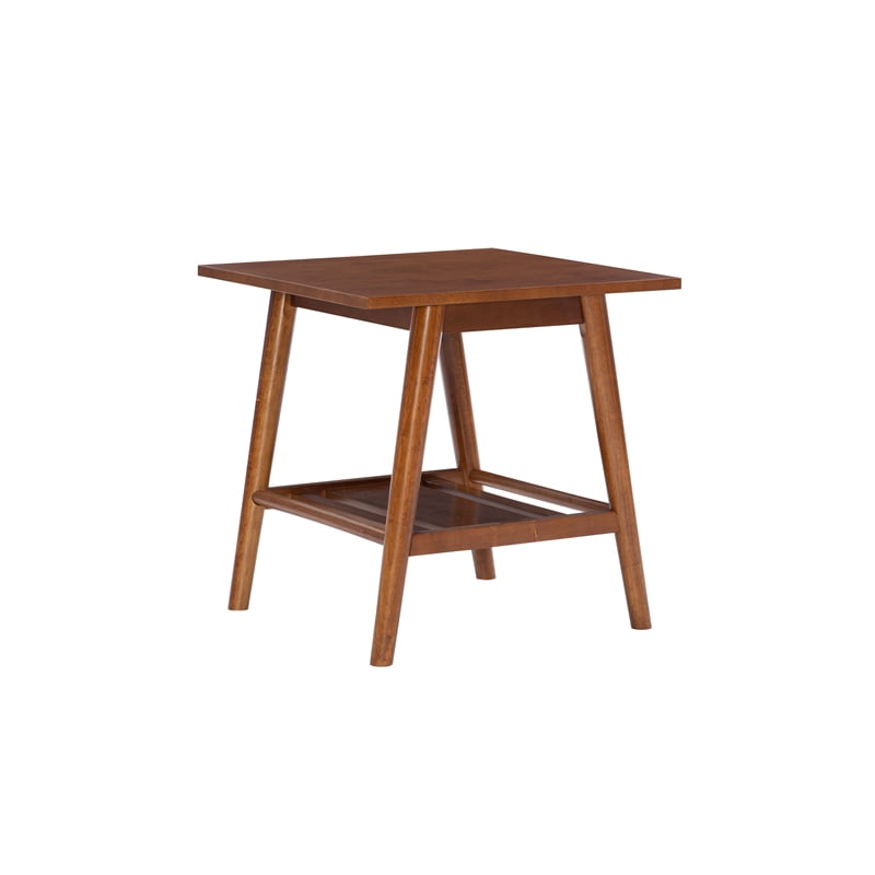 Tanzania Rich Mahogany Wood End Table Tables Home & Garden