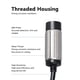 thumbnail image 3 of Sensor De Proximidad Inductivo, Rosca M18 NPN NO NC Interruptor De Proximidad Inductivo De 4 Cables Para De Control, 3 of 7