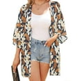 thumbnail image 2 of UVN Blouses for Women Print Kimono Plus Size Clothes Summer Casual Swimsuits Coverup Tops, 2 of 6