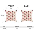thumbnail image 5 of Christmas Pillow Covers 18x18 Set of 2, Christmas Tree Throw Pillows Linen Red Xmas Winter Cushion Case Christmas Decorations for Home Sofa Couch Outdoor, 5 of 6
