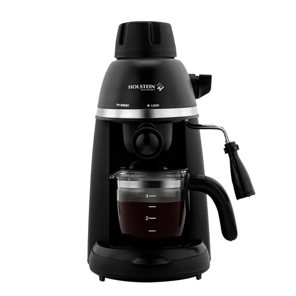 Máquina de Espresso Holstein Housewares 4 Tazas Negra