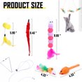 thumbnail image 2 of FunChaos 6 PCS Interactive Cat Feather Toys for Indoor Cat, Retractable Cat Teaser Toy, Hanging  Cat Toy, Door Hanger Kitten Toy, Kitty Toy for Self Playing, 2 of 5