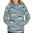 thumbnail image 3 of KLL Various Wild Sea Fish for Womens Pullover Hoodie with Pocket Hooded Long Sleeve Shirts Sweatshirt for Women-Medium, 3 of 7