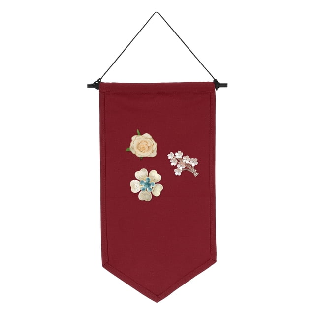 Uxcell Blank Canvas Banners, Pin Display Wall Banner for Home Decor, Wine Red