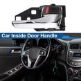 thumbnail image 3 of Mango de puerta interior del lado del pasajero delantero y del lado del pasajero trasero derecho para Toyota Camry 2012-2017, mango de puerta interior No.692050K110, tono negro plateado, 1 pieza, 3 of 6