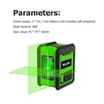 thumbnail image 5 of 2 Lines Level Tool Professional Green Light Line Projecretion Goniometer High-precision Lightweight for Ceramic Tile Stone Brick, 5 of 5