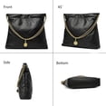 thumbnail image 4 of Bolso DORIS&JACKY de piel acolchada para mujer negro, 4 of 7