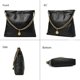 thumbnail image 4 of Bolso DORIS&JACKY de piel acolchada para mujer negro, 4 of 7
