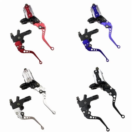 Universal Motorcycle 7/8"(22 mm) CNC Front Brake Clutch Master Cylinder Lever Set Reservoir