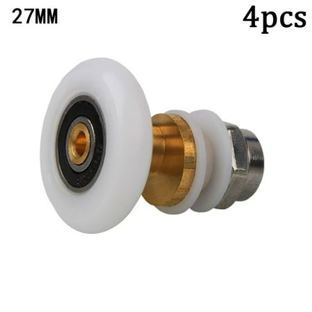 

4pcs Shower Room Pulley Bathroom Sliding Glass Door Wheels Nylon Copper Roller