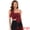 Red, variant on Women's Elegant Strapless Sweetheart Neck Corset Tops XL Red