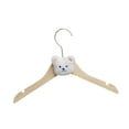 thumbnail image 4 of Percha para ropa de niños Percha para secar ropa de bebé Gancho de metal Percha de madera maciza Percha para abrigos para niños Niños recién nacidos, 4 of 8