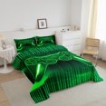thumbnail image 3 of Erosebridal Green Gamepad Comforter Sets King Size, Gradient Geometry Comforters & Duvets, Gaming Sports Decor, Reversible 3pcs, 3 of 7