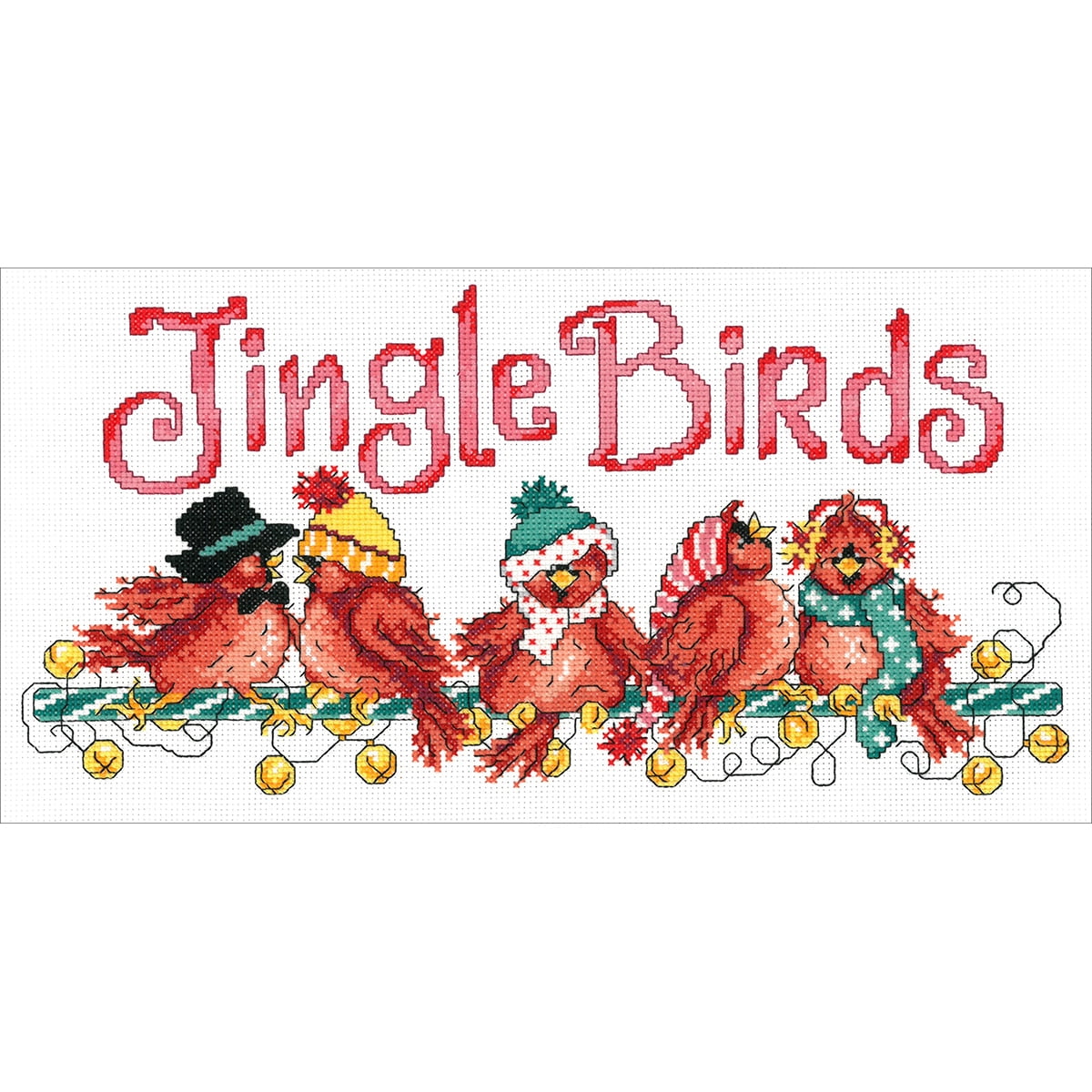 Imaginating Counted Cross Stitch Kit 7"X13.5"Jungle Birds (14 Count