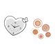 thumbnail image 5 of Reloj De Pared Acrílico Con Forma De Corazón Y Tejido De Ratán, Diseño Decorativo Creativo Para Sala De Estudio, Cafetería, Oficina, Salón De Té, Pasillo Y Dormitorio., 5 of 8