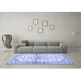 thumbnail image 3 of Ahgly Company Indoor Square Persian Blue Traditional Area Rugs, 4' Square, 3 of 4