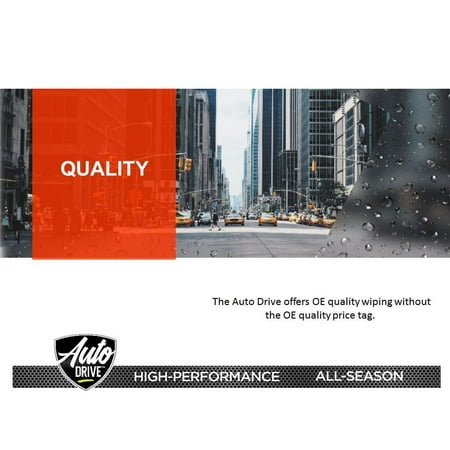 Auto Drive High-Performance Wiper Blade, 19" ,Universal Fit Most Cars