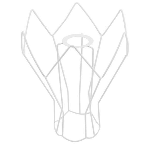 OFFIGAM DIY Wire Lamp Cover Lampshade Frame White Iron 1Pack