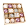 thumbnail image 4 of 30 piezas de adornos colgantes para árbol de Navidad, decoración decorativa para árbol de Navidad Rosa, 4 of 9