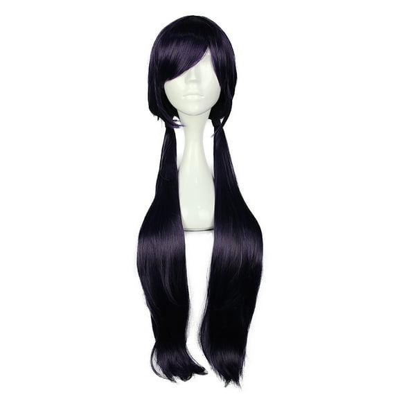 Unique Bargains Wigs for Women 33" Deep Blue Wigs with Wig Cap