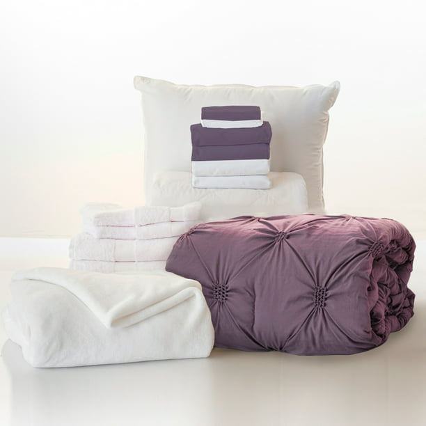 The Starter Pak Washed Purple Sage 16, Purple Dorm Bedding Twin Xl
