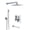 Chrome, variant on GT Bathroom Shower Faucet Set, Complete Chrome Bathtub Shower System with Tub Spout Tub and Shower Faucet Combo Trim Kit with Rough-in Valve