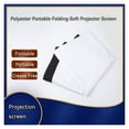 thumbnail image 2 of 60inch 72inch 84inch 100inch 120inch 150inch 16:9 Polyester Folding Simple Soft Curtain Projector Screen For Home Theate ,Wrinkle-Free, 2 of 6