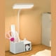 thumbnail image 1 of Lámpara Led de Escritorio, 3 Modos de Brillo y 3 Modos de Color, Recargable Por Usb, Cuello de Cisne Flexible, Soporte para Bolígrafo y Teléfono Que Ahorra Espacio, Luz Que Cuida La Vista, para Ofici, 1 of 7