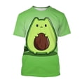 thumbnail image 4 of Summer 3D Printing Fruit Avocado T Shirt Vitellaria Paradoxa C.F.Gaertn. Graphic Tee Shirts Men Fashion Funny T Shirts Clothing, 4 of 5