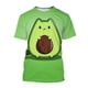 thumbnail image 4 of Summer 3D Printing Fruit Avocado T Shirt Vitellaria Paradoxa C.F.Gaertn. Graphic Tee Shirts Men Fashion Funny T Shirts Clothing, 4 of 5