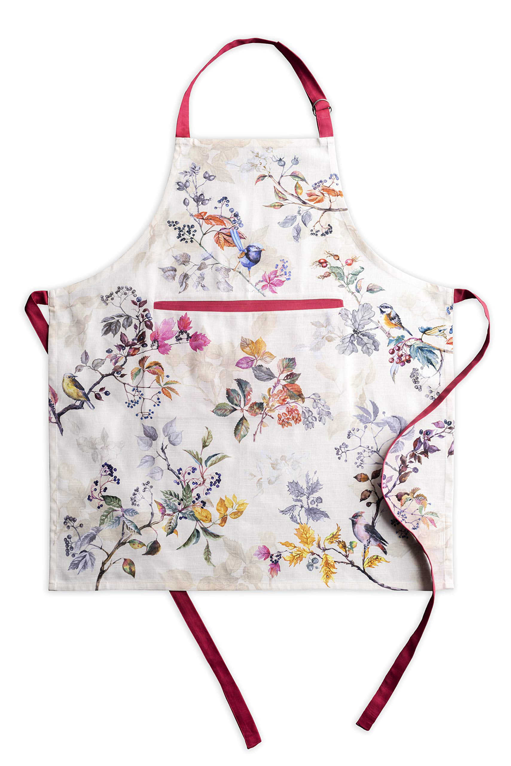 Maison d' Hermine 100% Cotton 1 Piece Kitchen Easter Apron with an Adjustable Neck with Long Ties for Women Men Spring/Summer