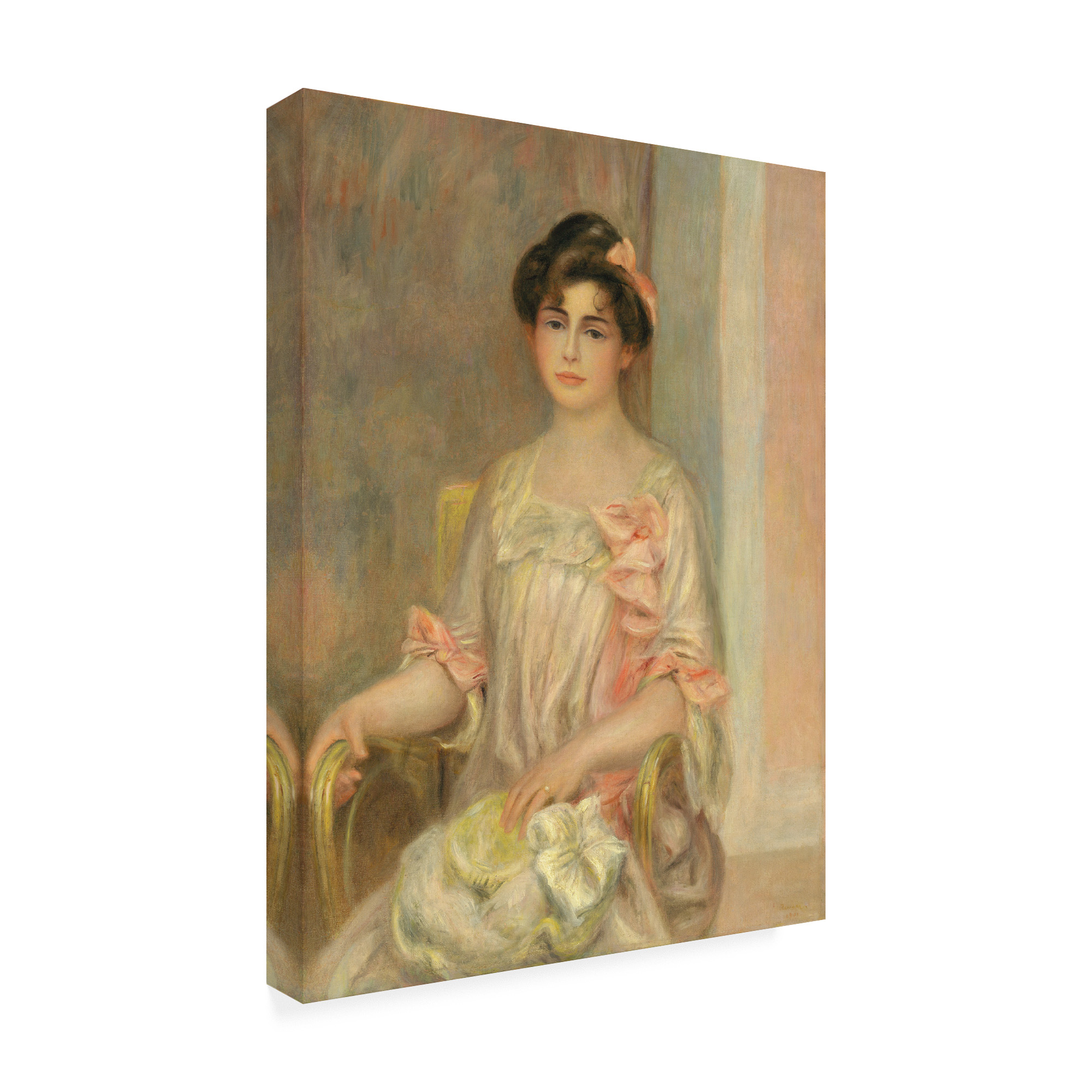 Trademark Fine Art 'Portrait of Madame Josse Bernheim Dauberville' Canvas Art by Pierre Auguste Renoir