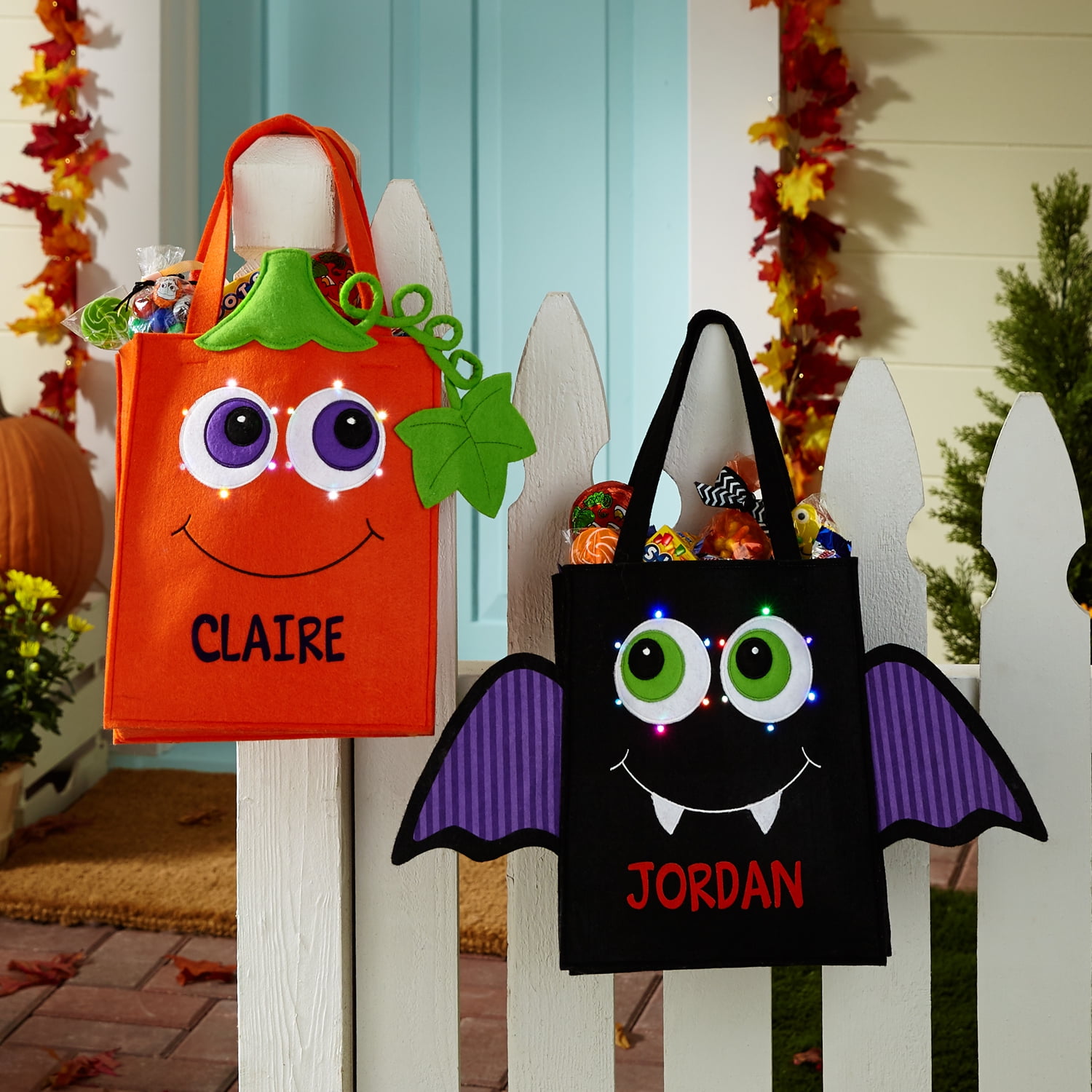 Personalized LightUp Trick or Treat Bags